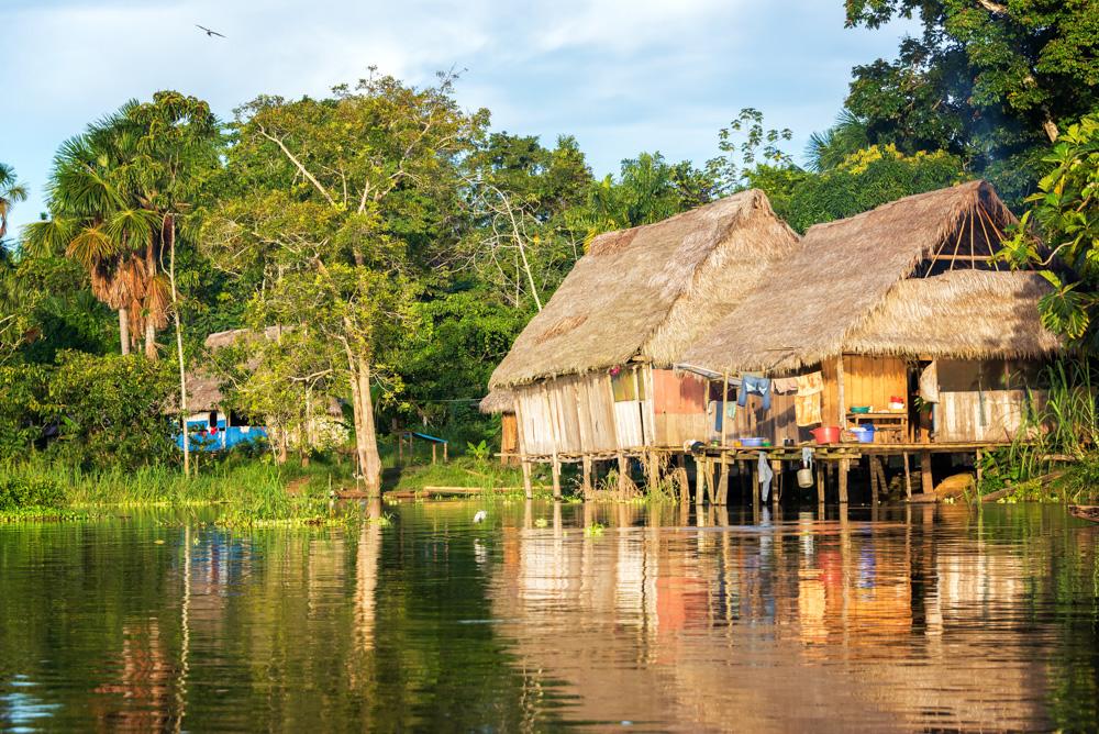 Amazon rainforest. Points of interest Peru