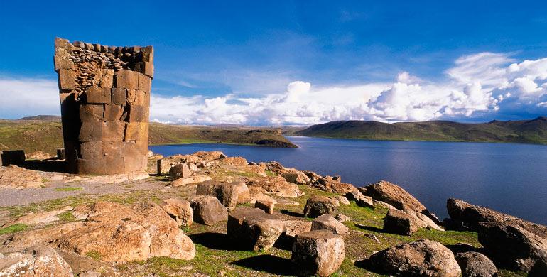 Чульпы Сильюстани, Титикака озеро. Sillustani Titicaca